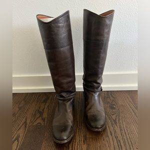 Frye womens riding boots, brown, size 9